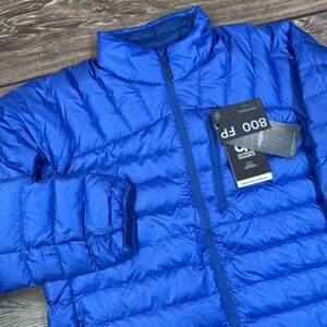 Outdoor Research Helium Down Jacket Mens Size XL Topaz Blue‎ 800 Fill Puffer
NWT